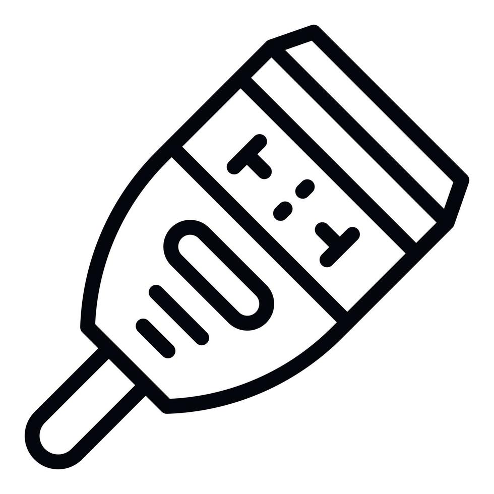 Glucose meter icon, outline style vector