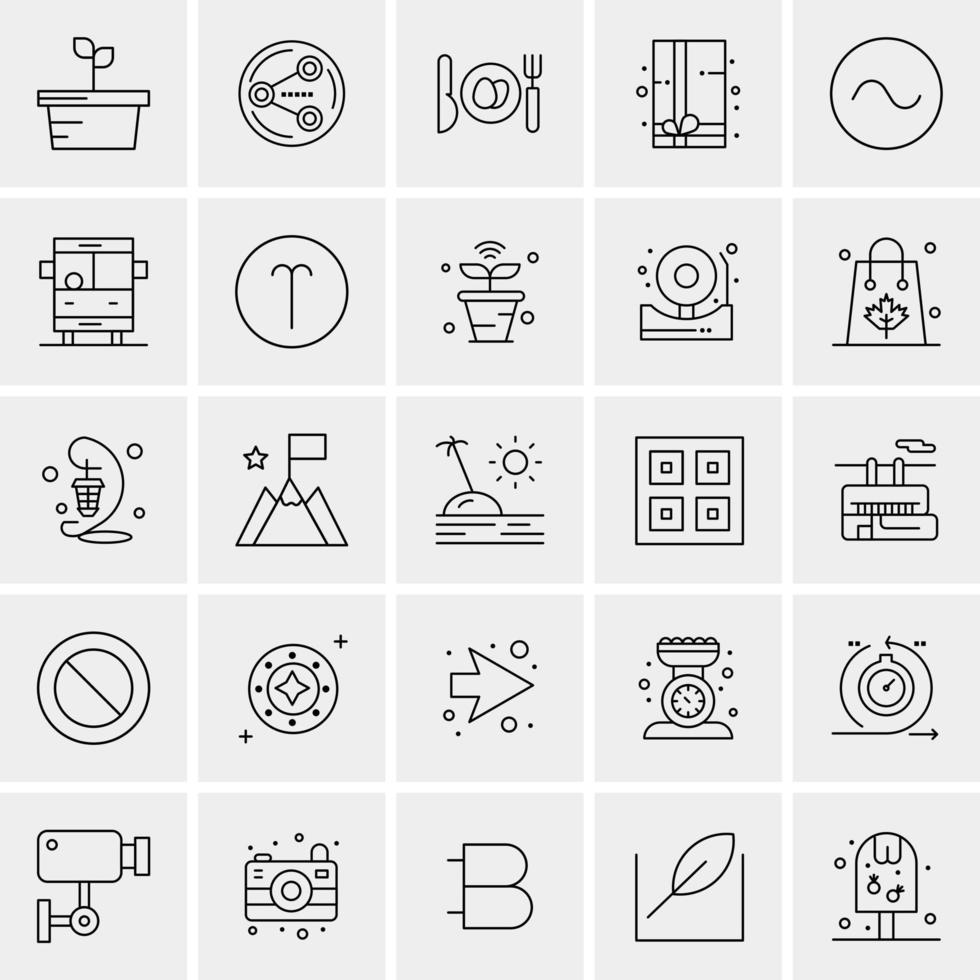 25 Universal Business Icons Vector Creative Icon Illustration to use in web and Mobile Related project