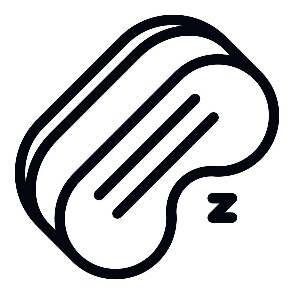 Trip mask sleep icon, outline style vector