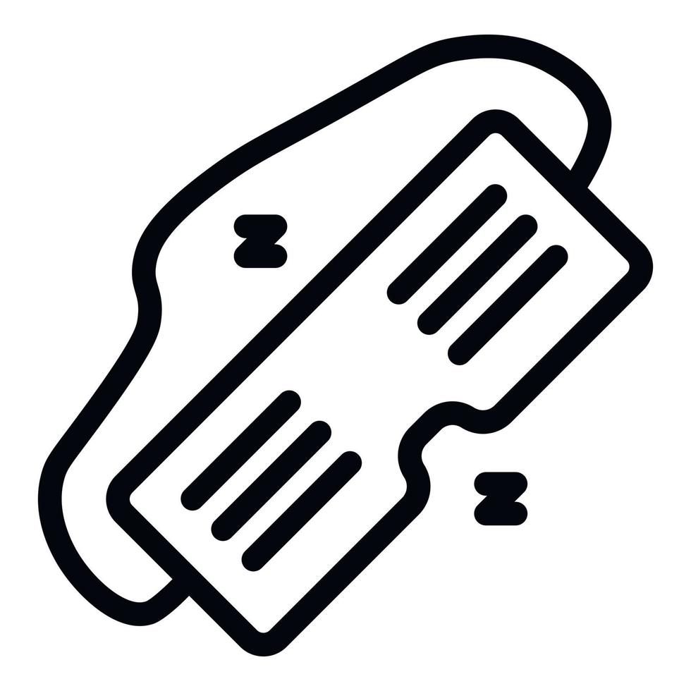 Night sleep mask icon, outline style 15265653 Vector Art at Vecteezy
