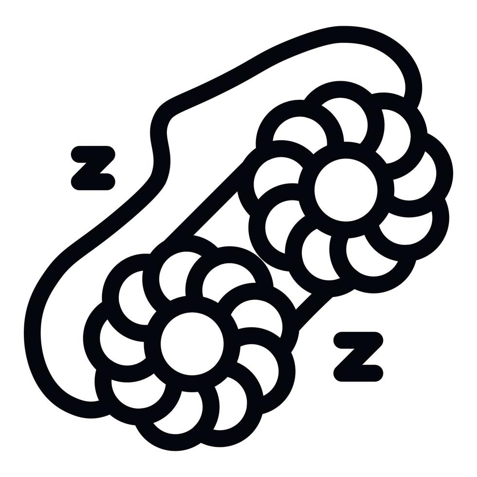Accessory sleep mask icon, outline style vector