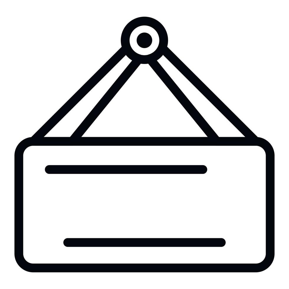 Portable fridge icon, outline style vector