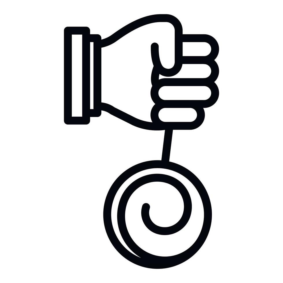 Clinic hypnosis icon, outline style vector