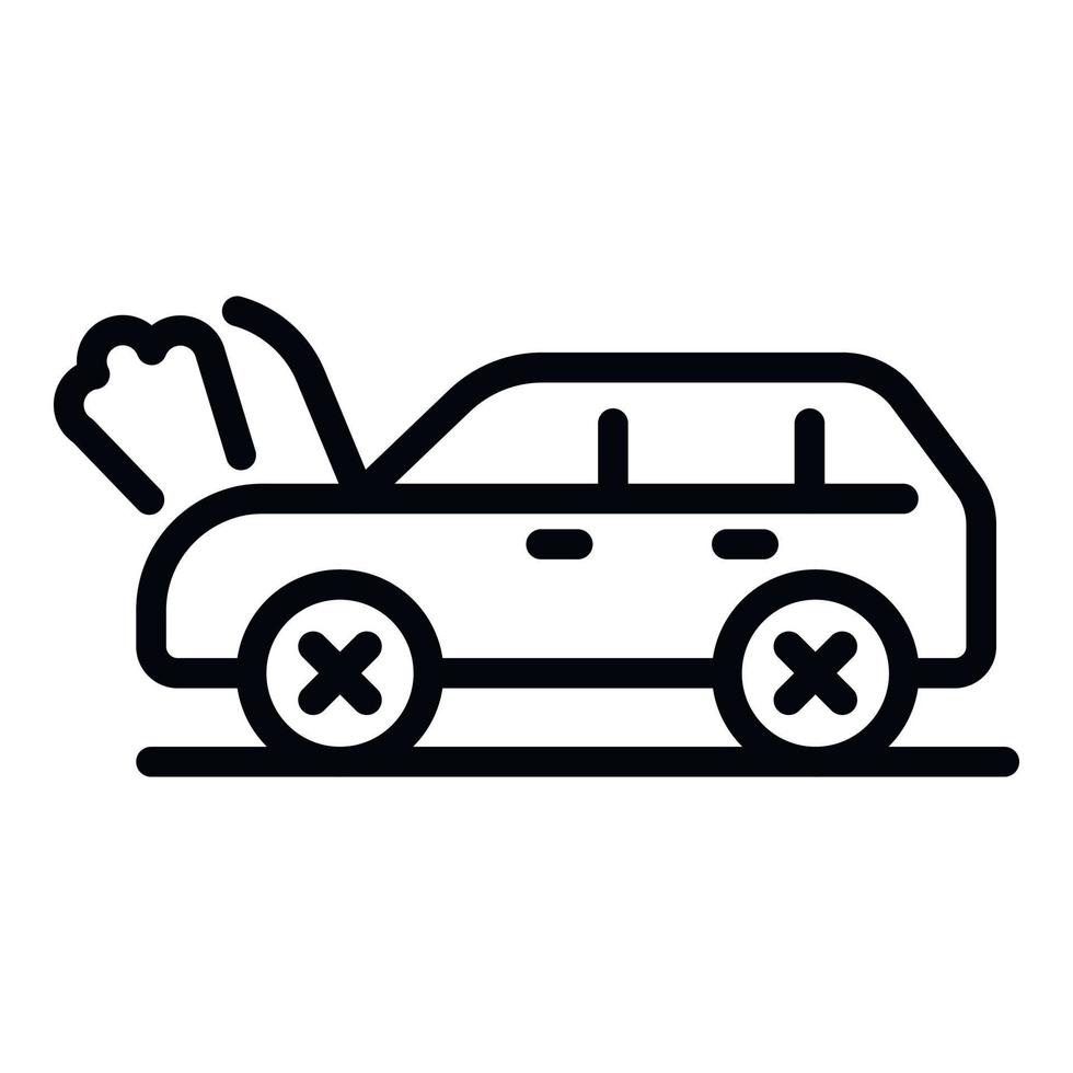 Car repair icon, outline style vector