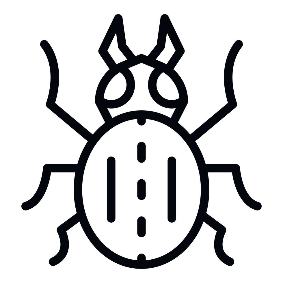 Field bug icon, outline style vector