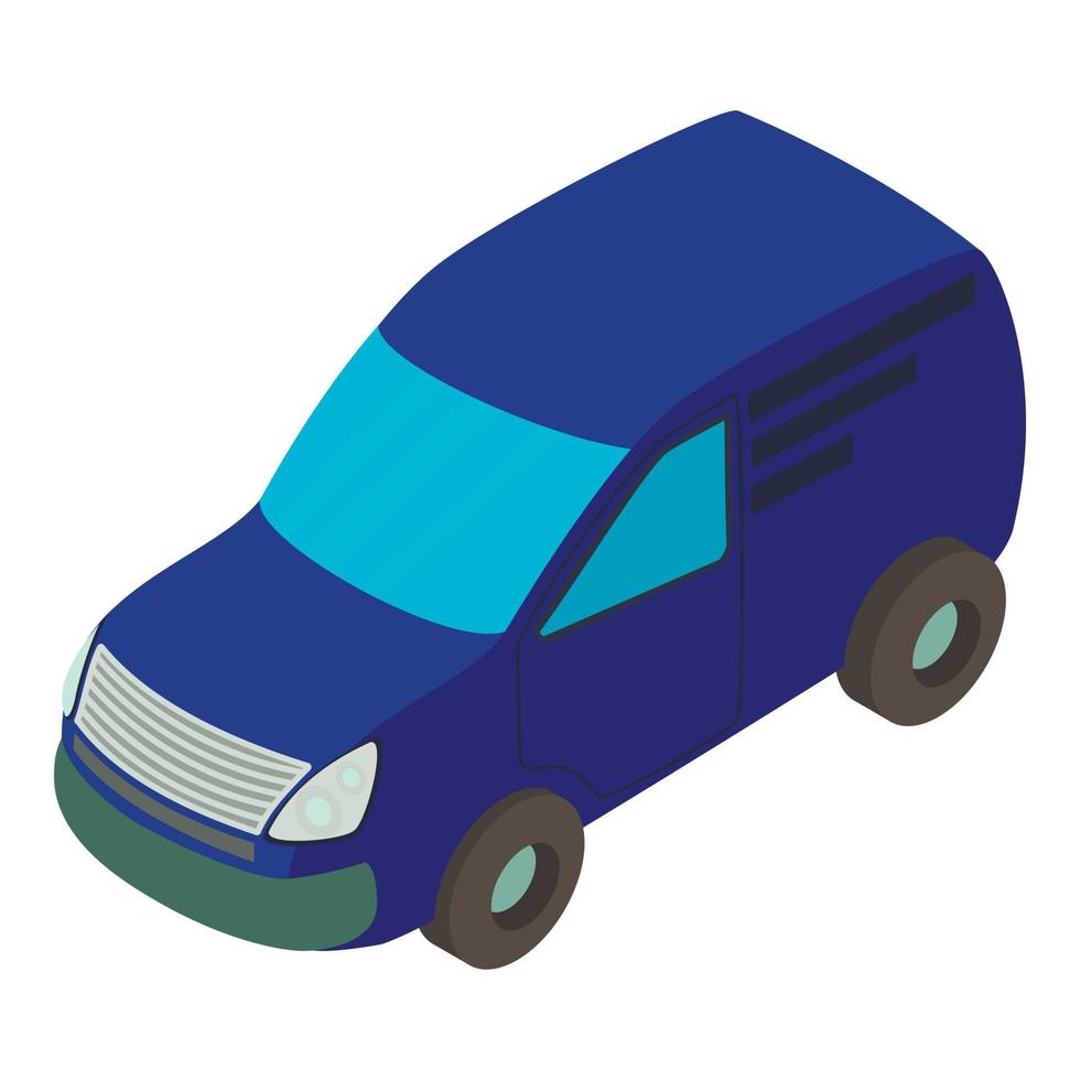 icono de coche, estilo isométrico vector