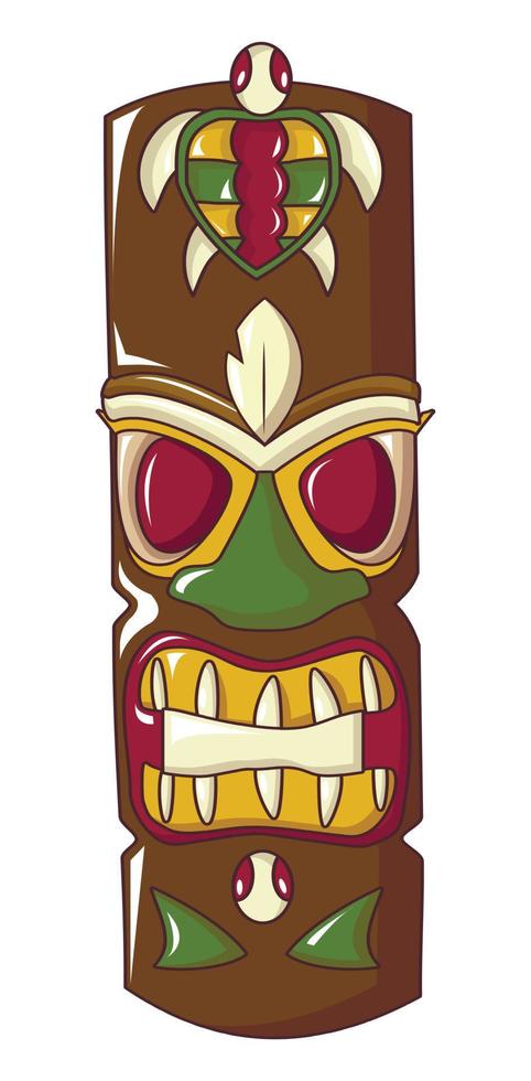 Ritual idol icon, cartoon style vector