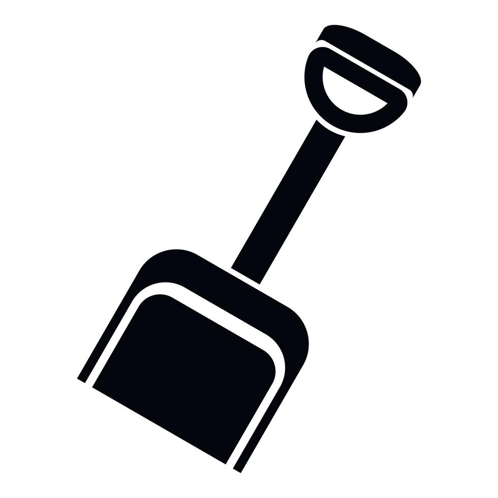 Toy spade icon, simple style vector