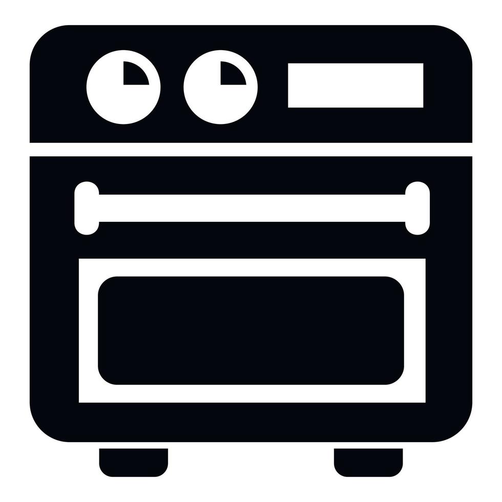 Retro stove icon, simple style vector