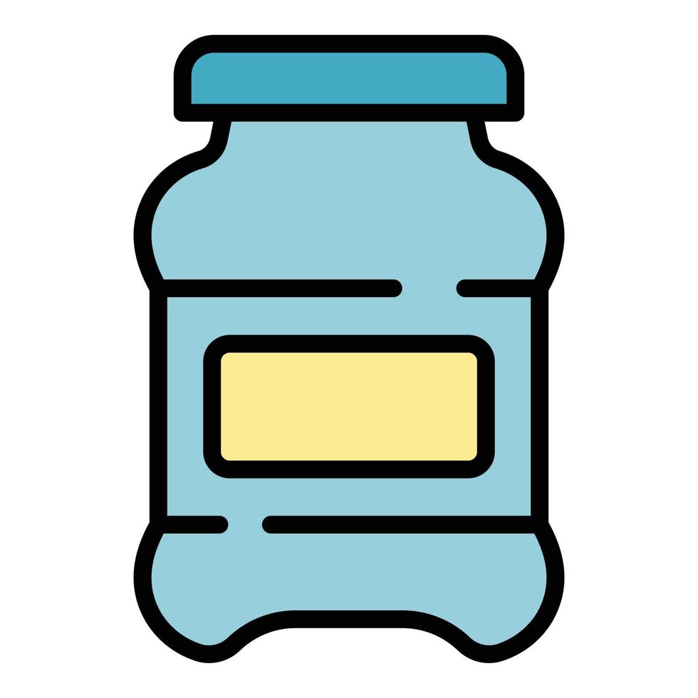 Chocolate milk paste icon color outline vector