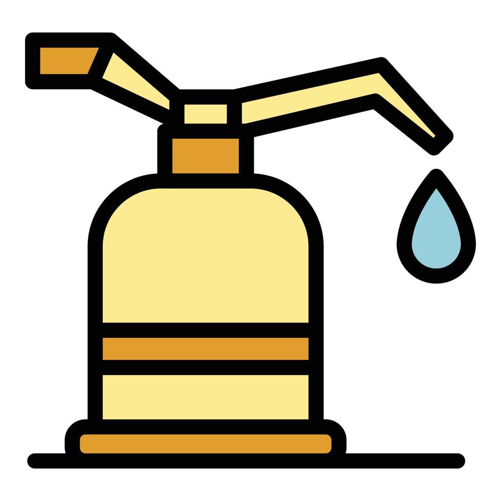 Canola oil icon color outline vector