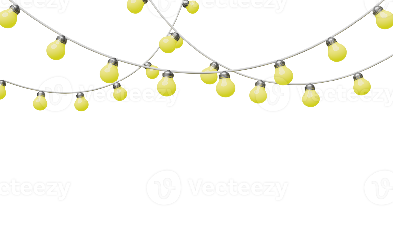 yellow light bulb isolated. party banner  concept, minimal abstract, 3d illustration or 3d render png