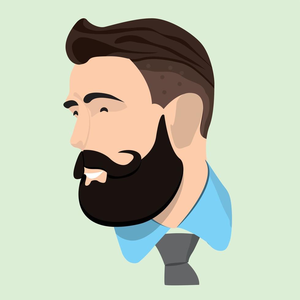 vector de icono de hombre, hipster gráfico