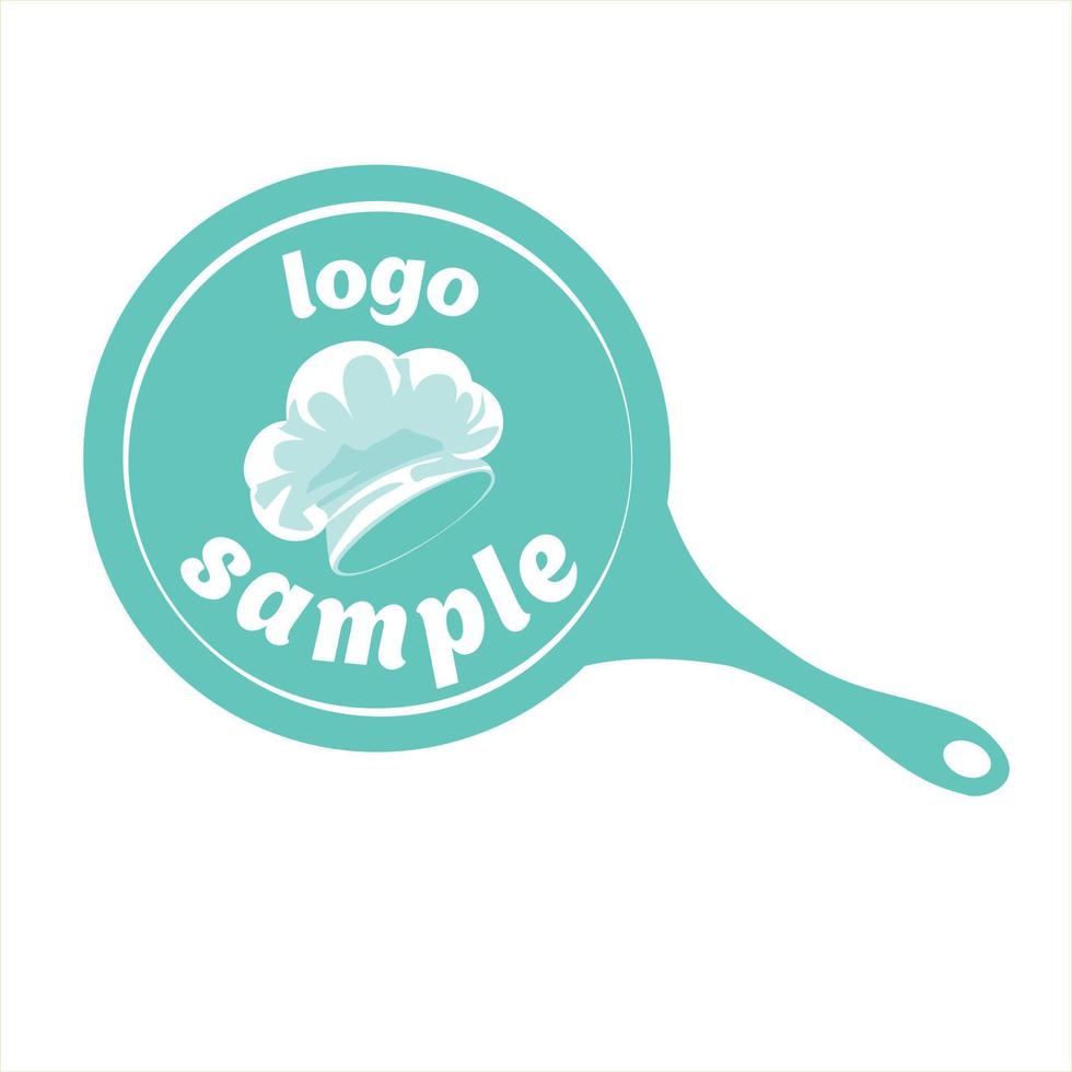 logo para cocinero con gorro de cocinero vector