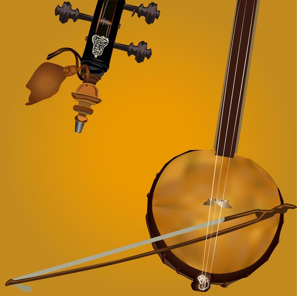 Azerbaijani national instrument.eps vector