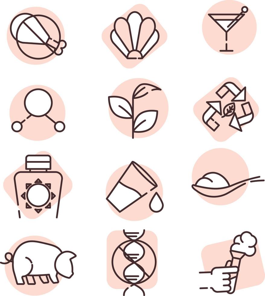 Allergy infections, icon, vector on white background.