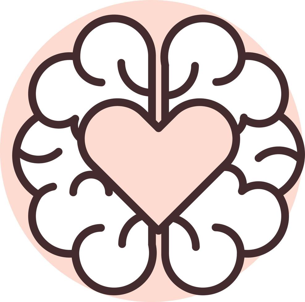 Baby care mental health, icon, vector on white background.