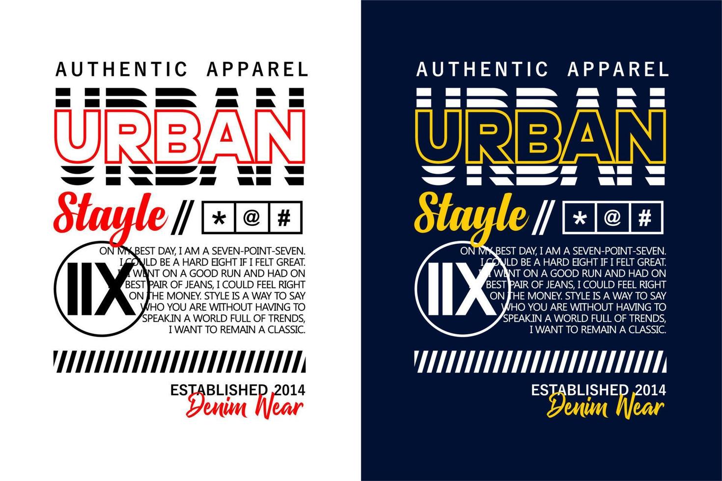 Typography Urbna Style for t shirts design vector