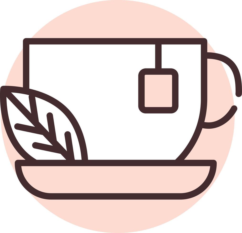 té de belleza, icono, vector sobre fondo blanco.