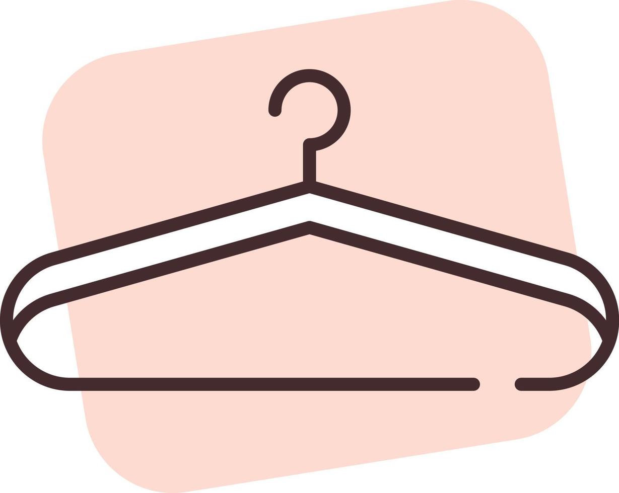 Cleaning  hangers, icon, vector on white background.