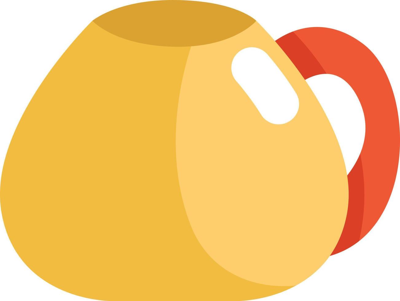 Cooking cup, icon, vector on white background.