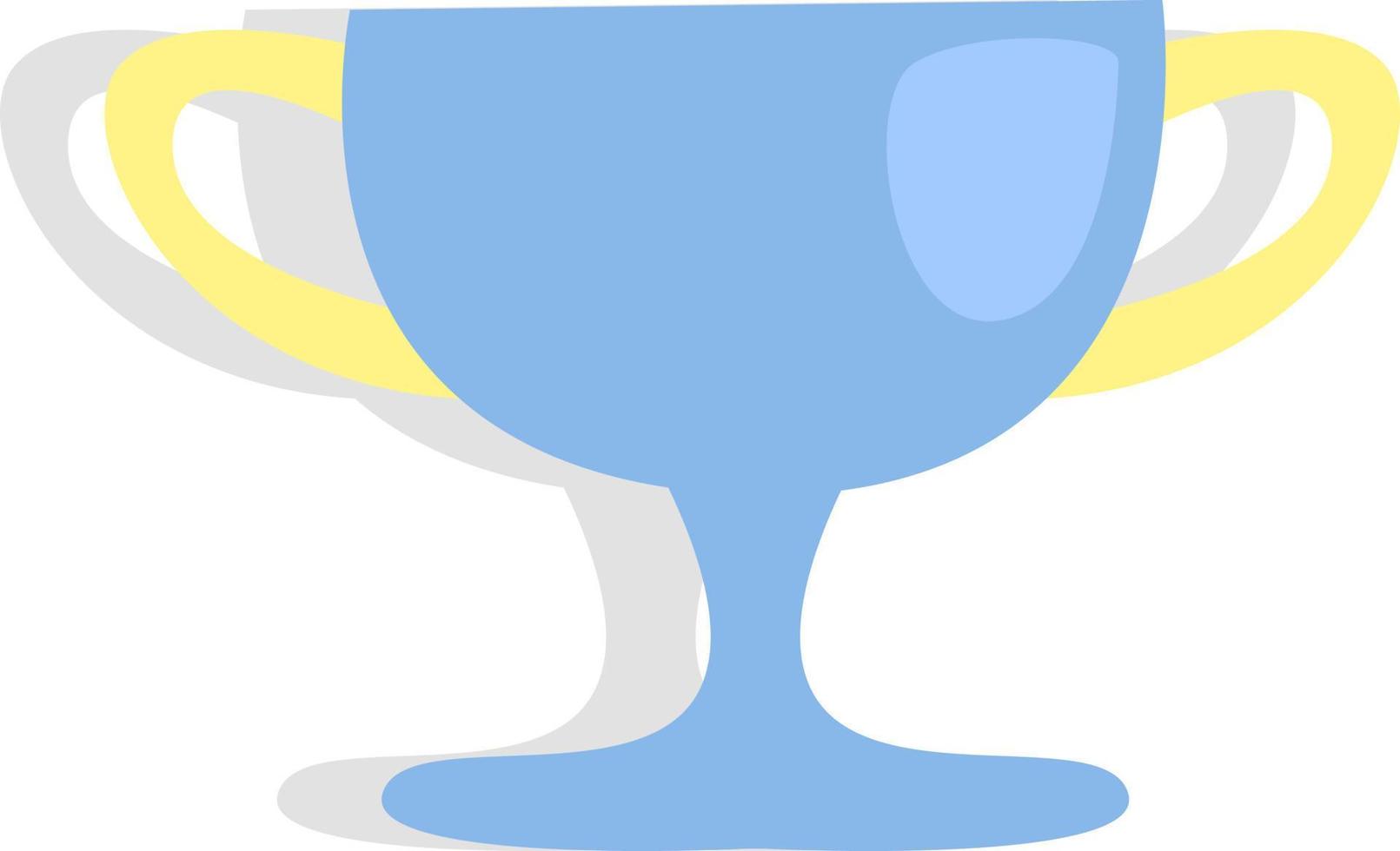 School cup, icon, vector on white background.