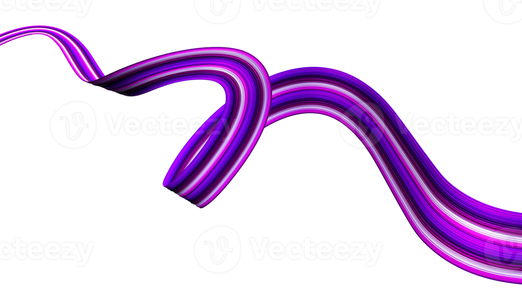 3d purple realistic brush stroke oil or acrylic paint. Wave Liquid shape. Trendy design 3d illustration png