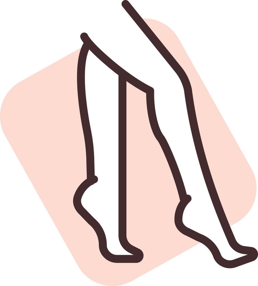 pies de tratamiento corporal, icono, vector sobre fondo blanco.