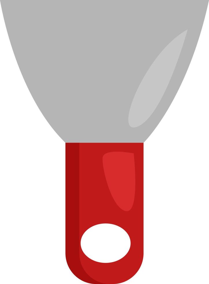 Instrument putty knife, icon, vector on white background.