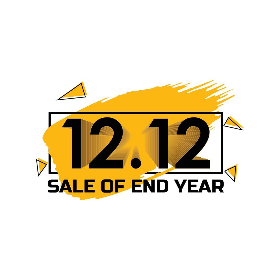 Text Effect 12.12 Vector The Biggest Sale of December