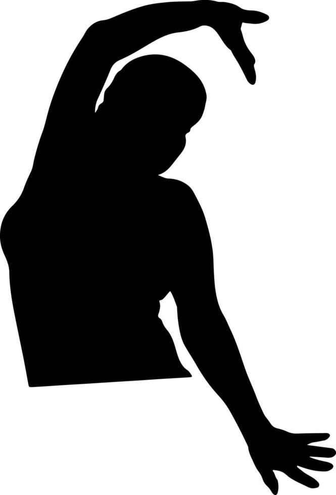 Silhouette woman vector for websites, printing, graphics design