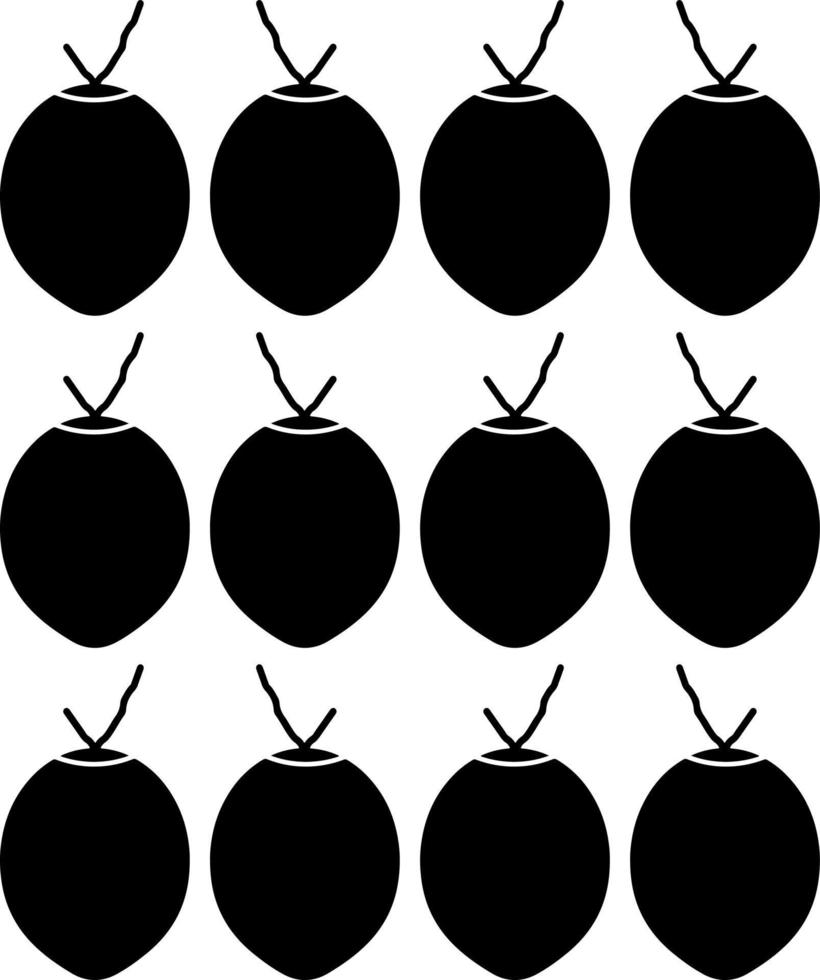 fruits and vegetables silhouette vector