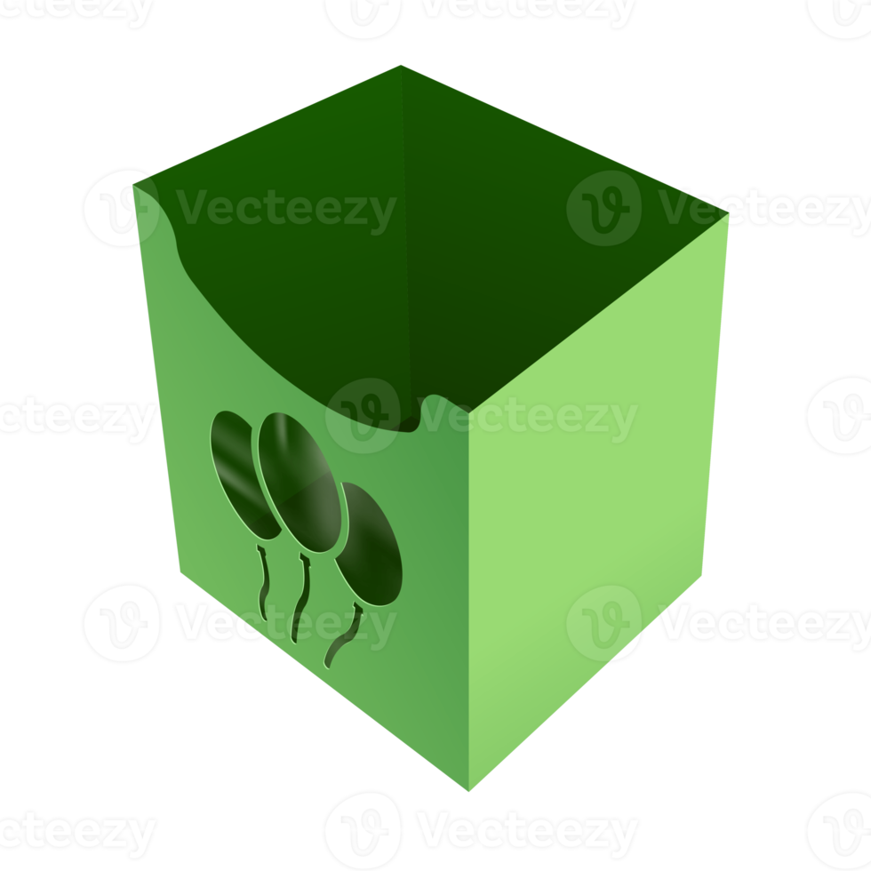 Christmas box mockup png