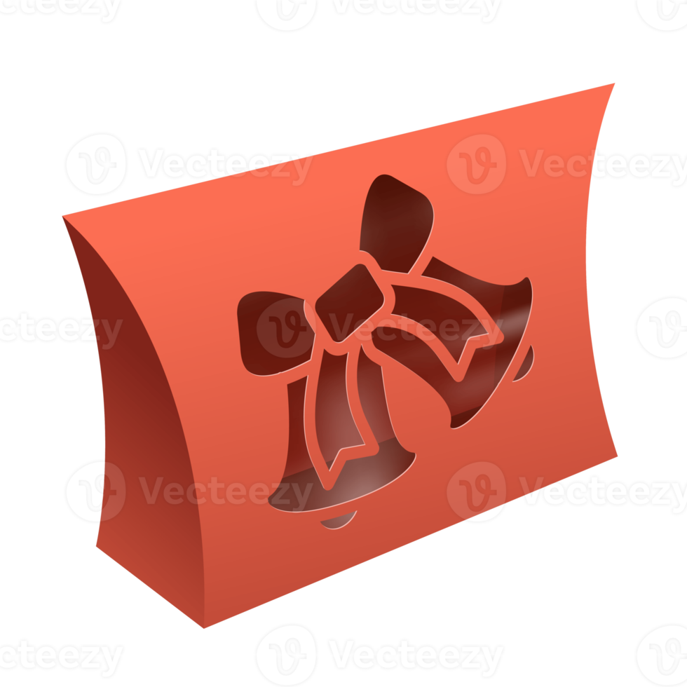 Christmas box mockup png