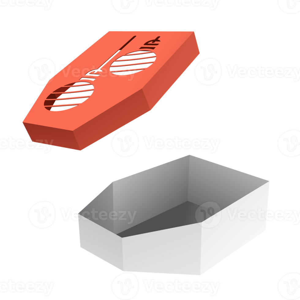 maqueta de caja de navidad png