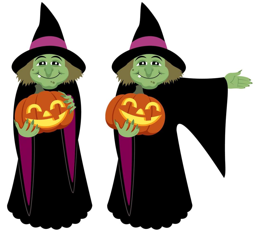 Witch on White vector