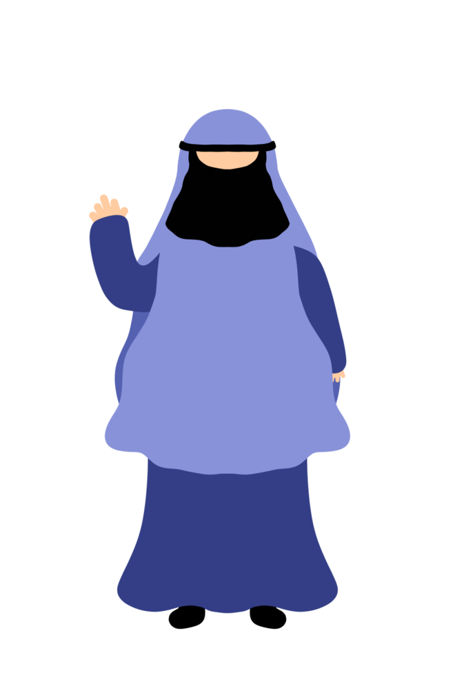 Character Girl Hijab Muslimah png