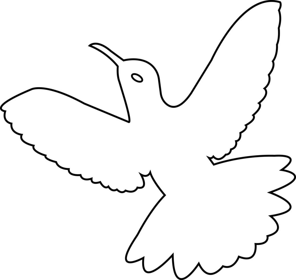 un dibujo de línea continua de palomas voladoras. dos pájaros símbolo de paz, amor y libertad en un estilo lineal simple. concepto para el trazo editable del icono del movimiento laboral nacional. ilustración vectorial vector