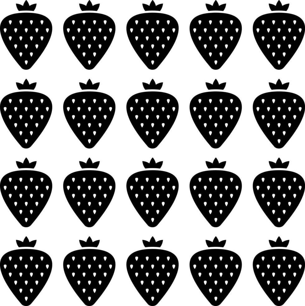 fruits and vegetables silhouette vector