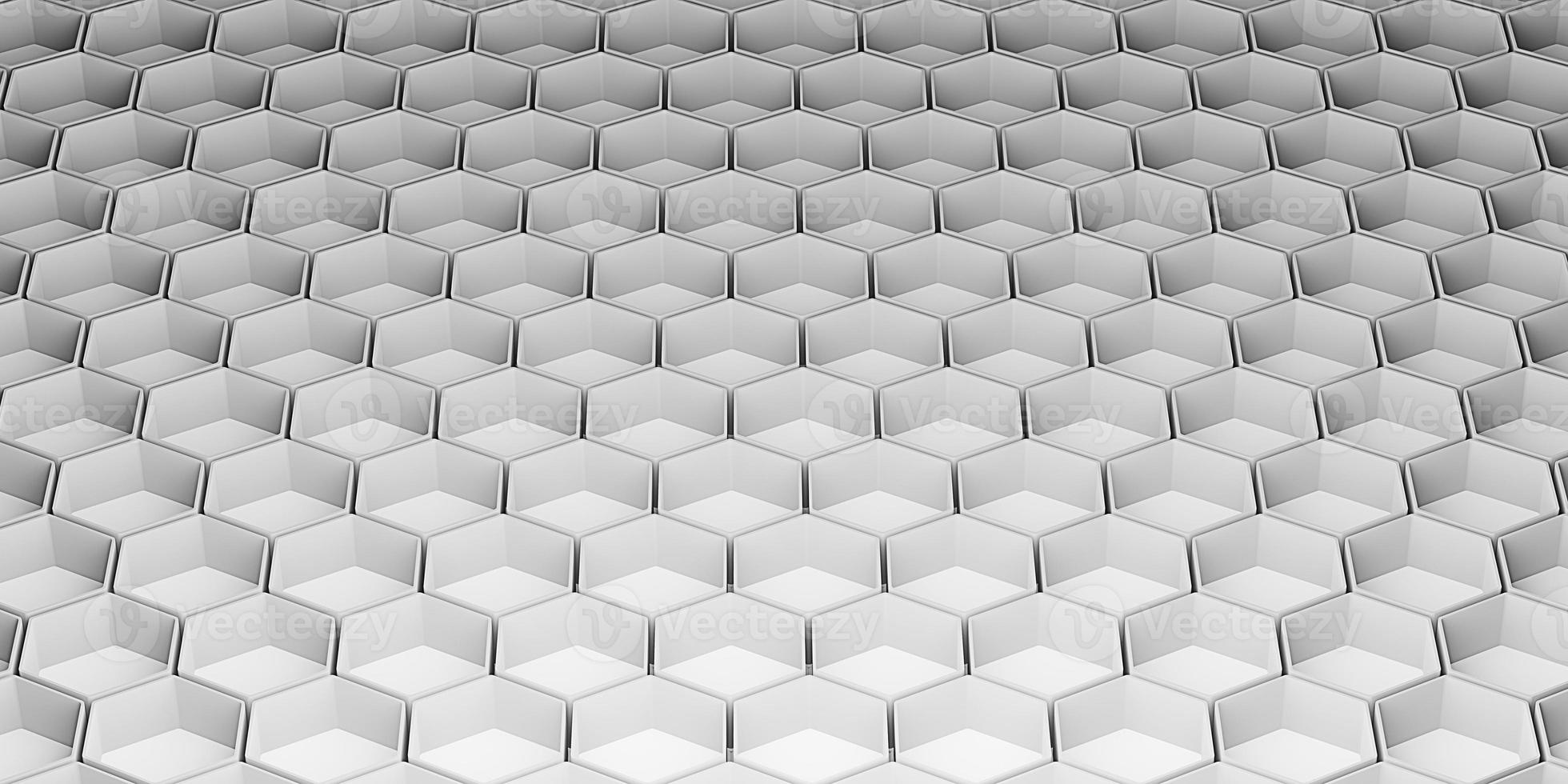 hexagon abstract background modern hexagon scene Honeycomb pattern background 3D illustration photo