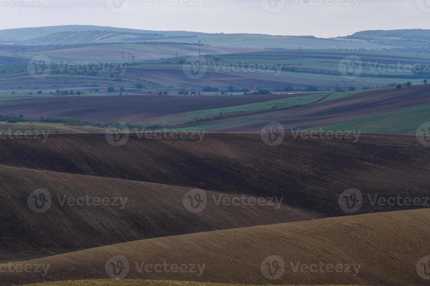 Autumn Landscape  in a Moravian Fields photo