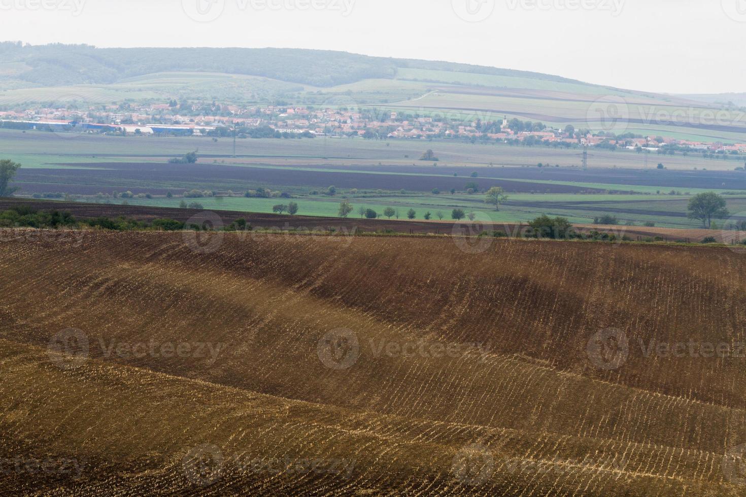 Autumn Landscape  in a Moravian Fields photo