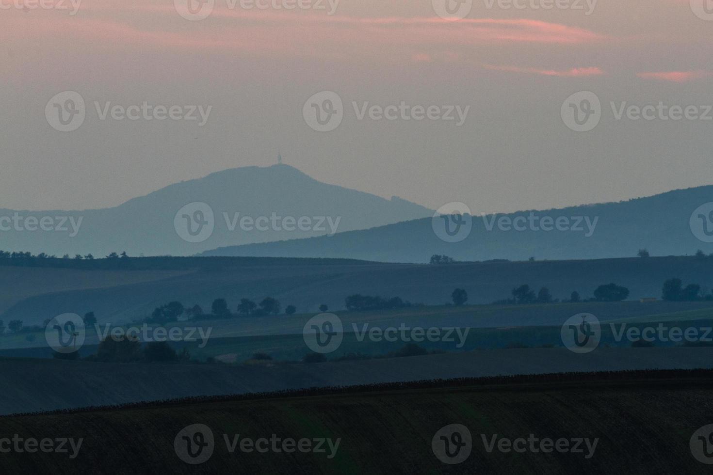 Autumn Landscape  in a Moravian Fields photo