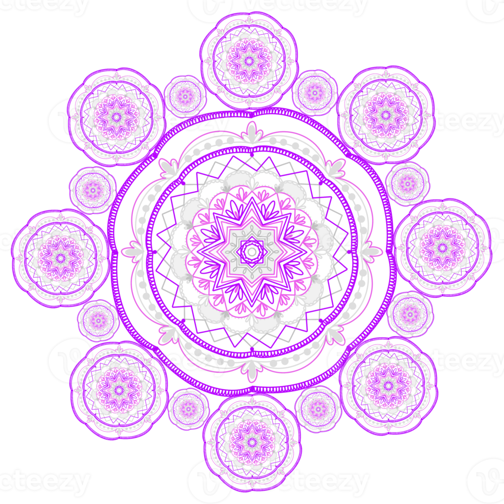 Purper mandala tekening png