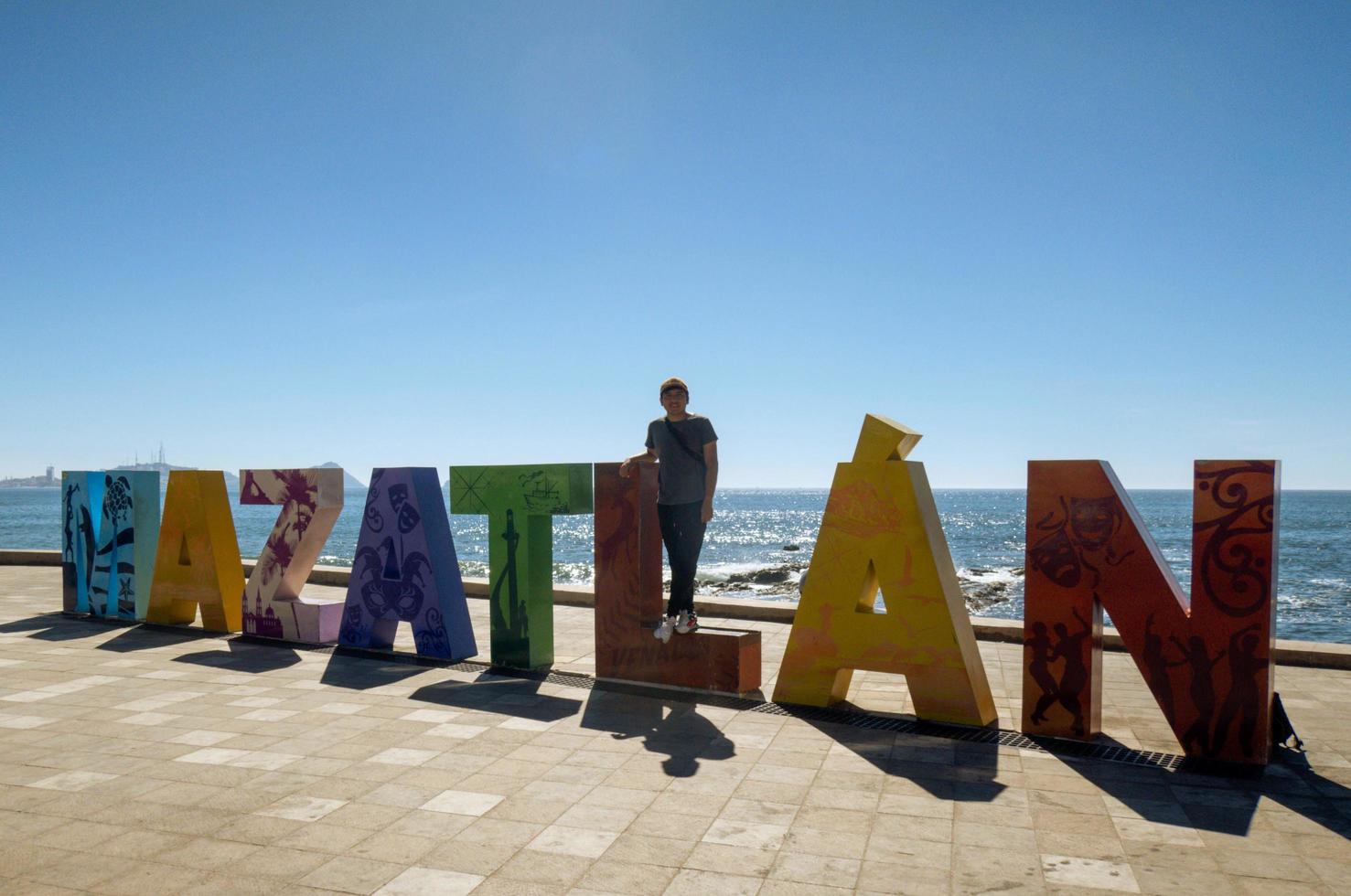 Mazatlan, Sinaloa, Mexico, 11 nov 2022 letters malecon photo