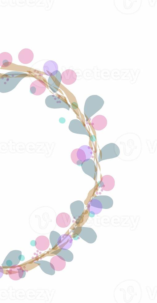 Sweet background with flowers on white background photo