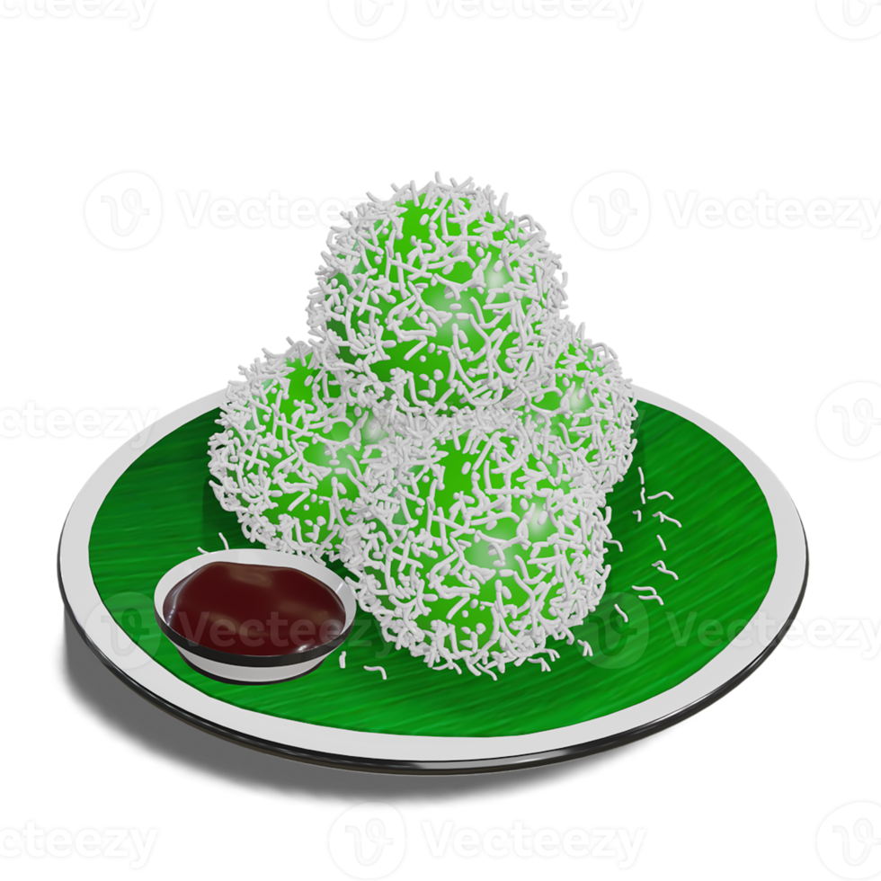 cuisine indonésienne klepon, dessert frais et sucré sain d'indonésie png