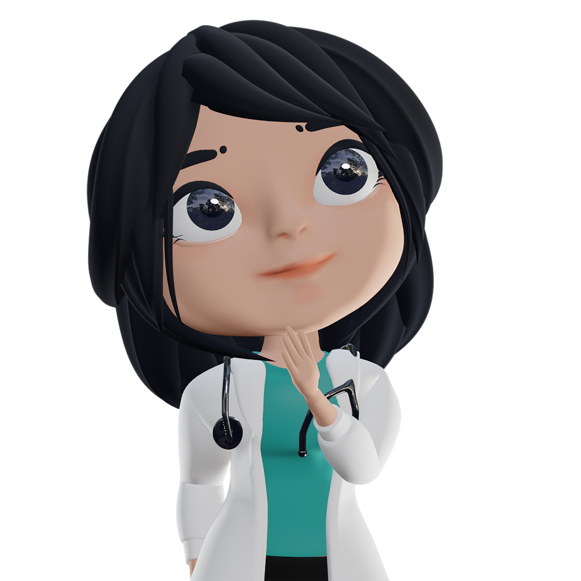 3D Beautiful Female Doctor 15271518 PNG