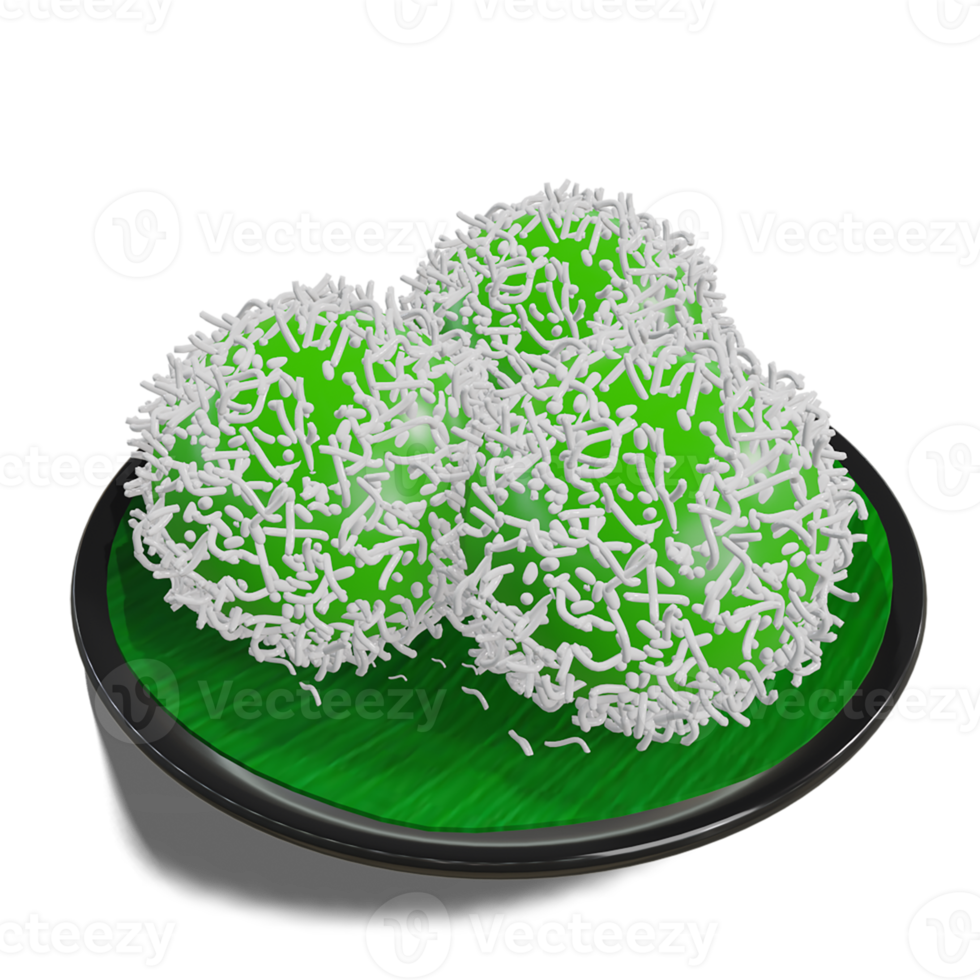 Indonesian Food Klepon , healthy fresh and sweet dessert from Indonesia png