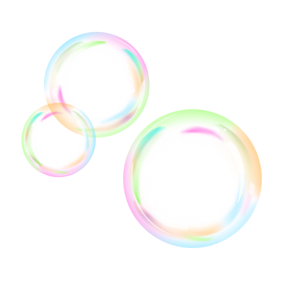 Realistic Foam Bubble for Decoration png